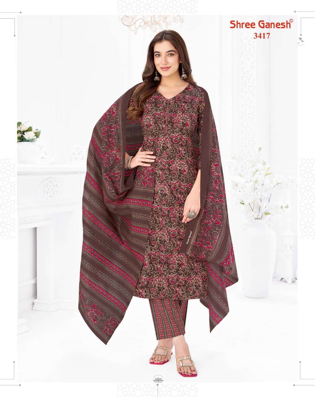 Shree Ganesh Samaiyra Vol 24 Pure Cotton Dress Material - Amrah Wholesale