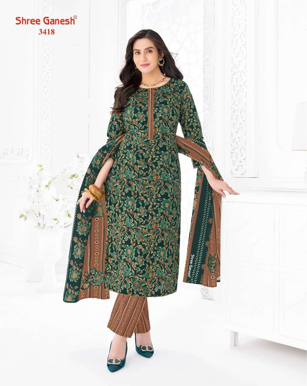 Shree Ganesh Samaiyra Vol 24 Pure Cotton Dress Material - Amrah Wholesale