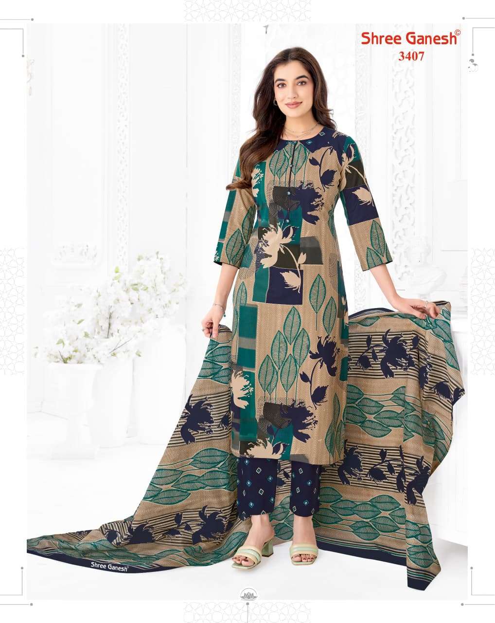 Shree Ganesh Samaiyra Vol 24 Pure Cotton Dress Material - Amrah Wholesale