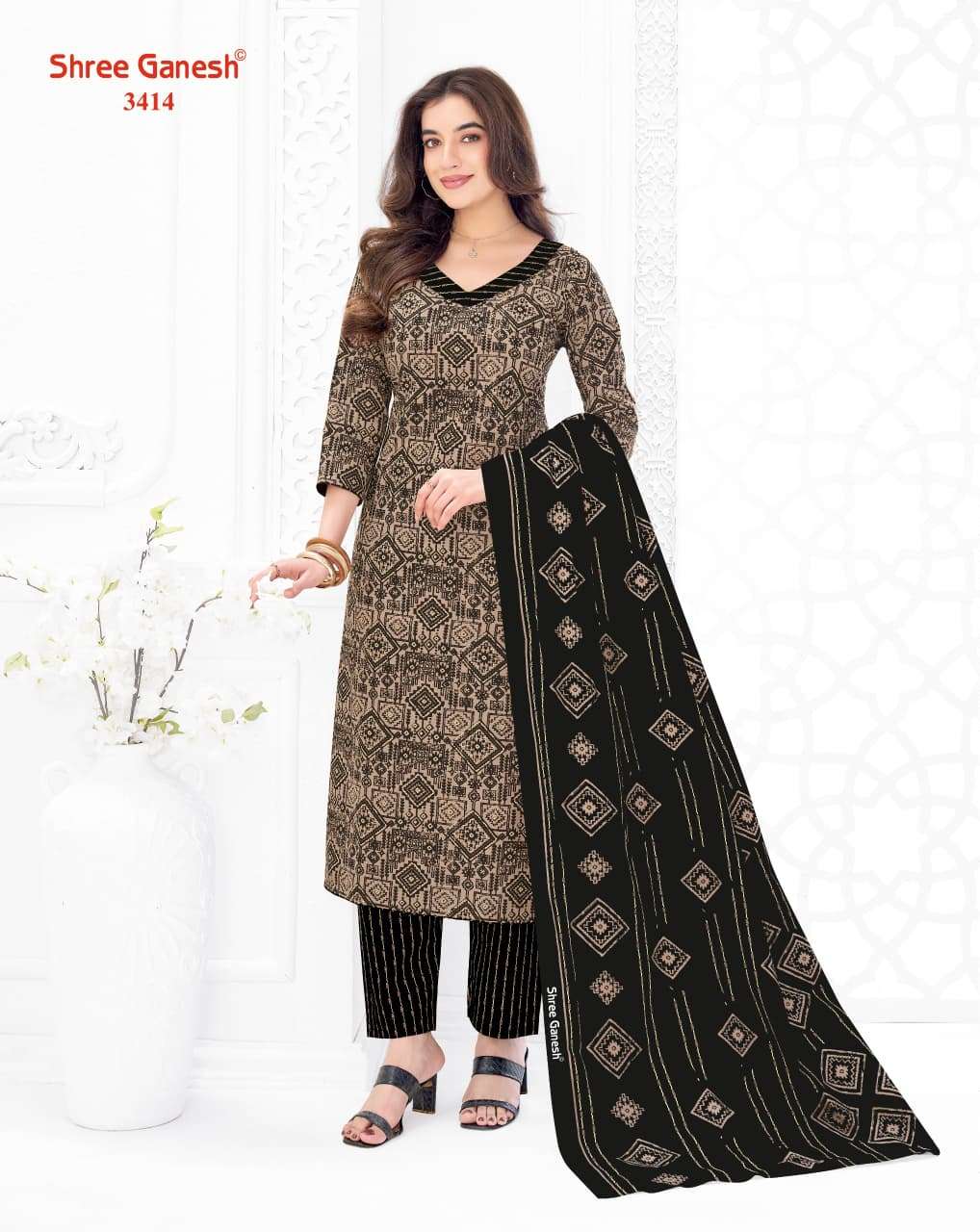 Shree Ganesh Samaiyra Vol 24 Pure Cotton Dress Material - Amrah Wholesale