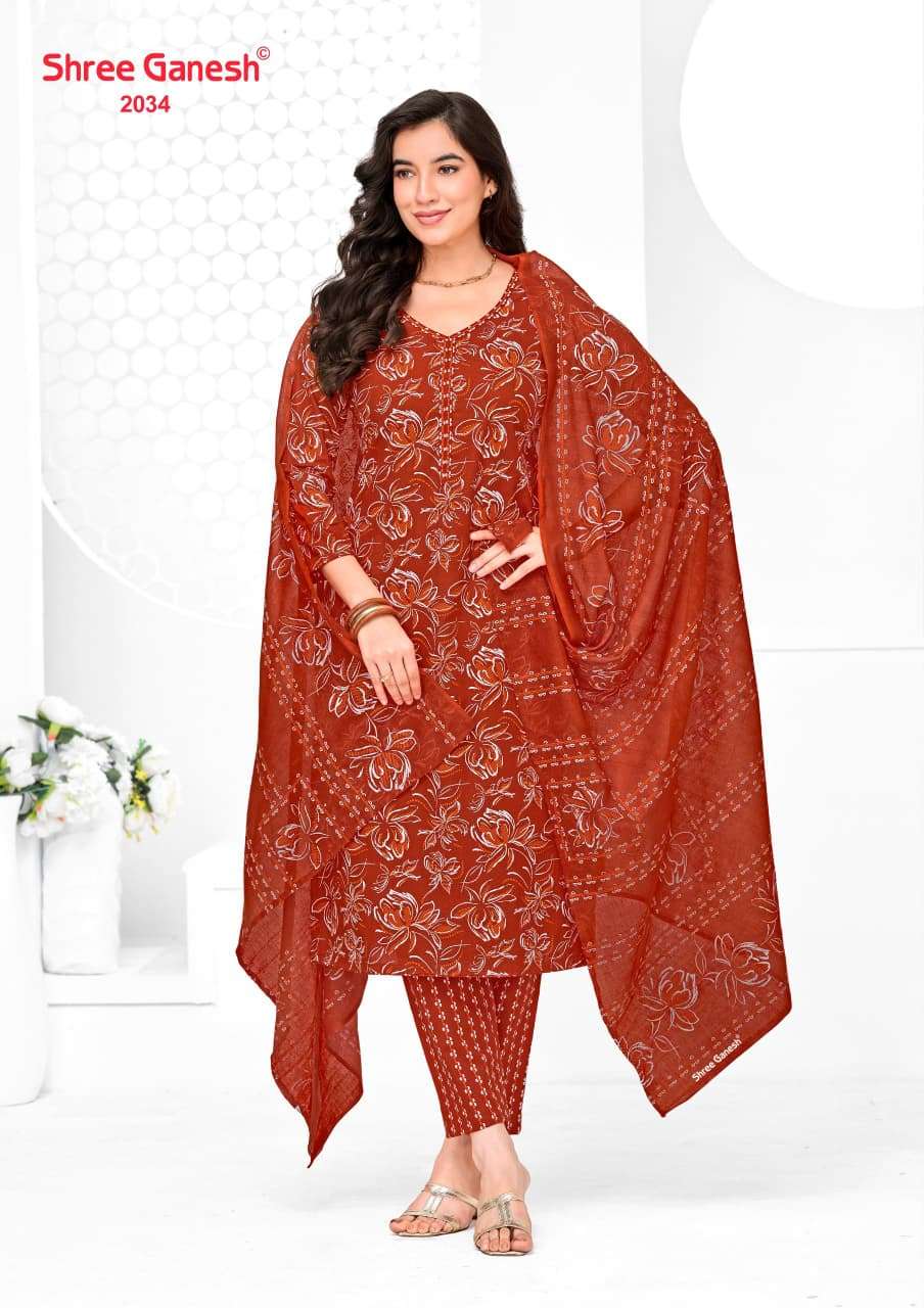 Shree Ganesh Vaani Vol 10 Pure Cotton Dress Material - Amrah Wholesale