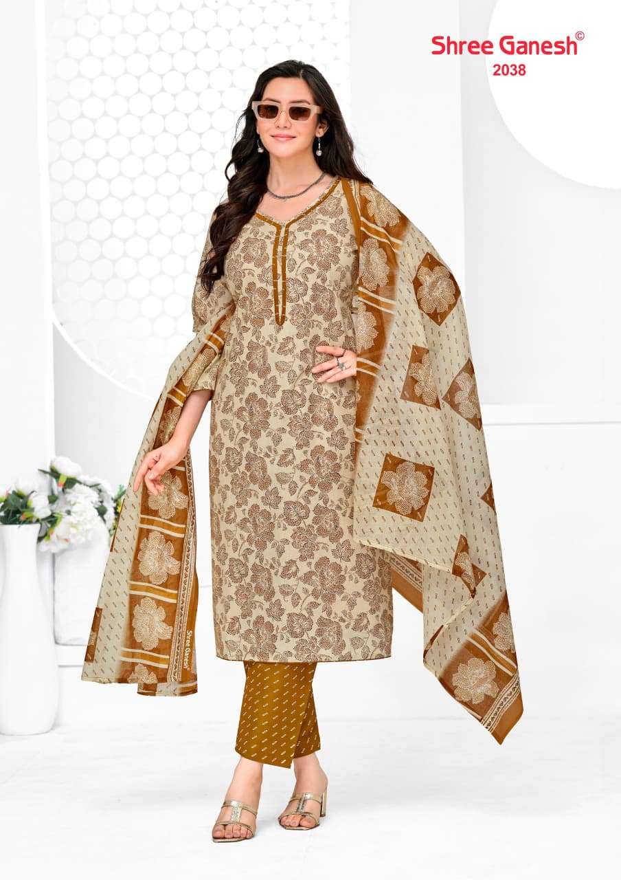 Shree Ganesh Vaani Vol 10 Pure Cotton Dress Material - Amrah Wholesale