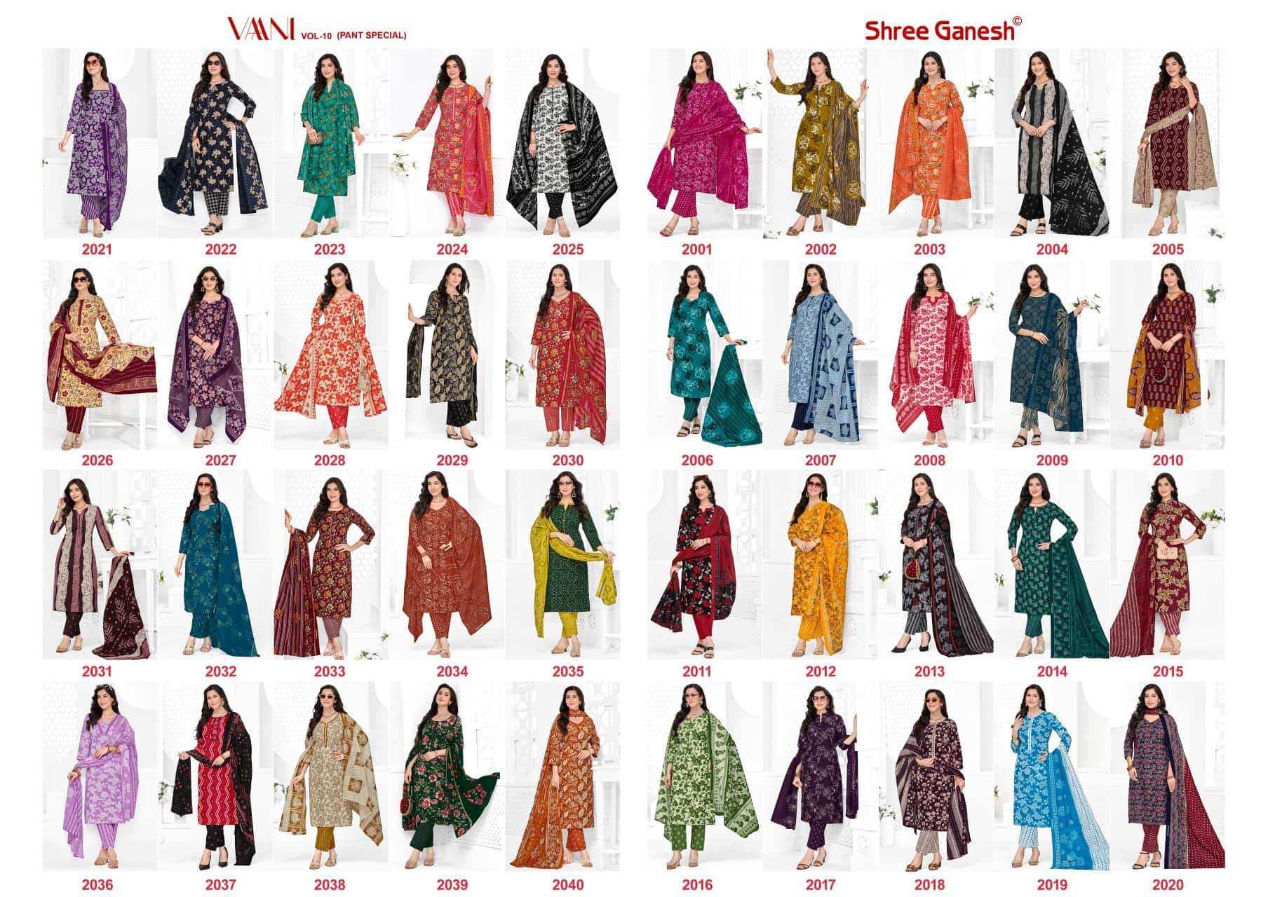 Shree Ganesh Vaani Vol 10 Pure Cotton Dress Material - Amrah Wholesale