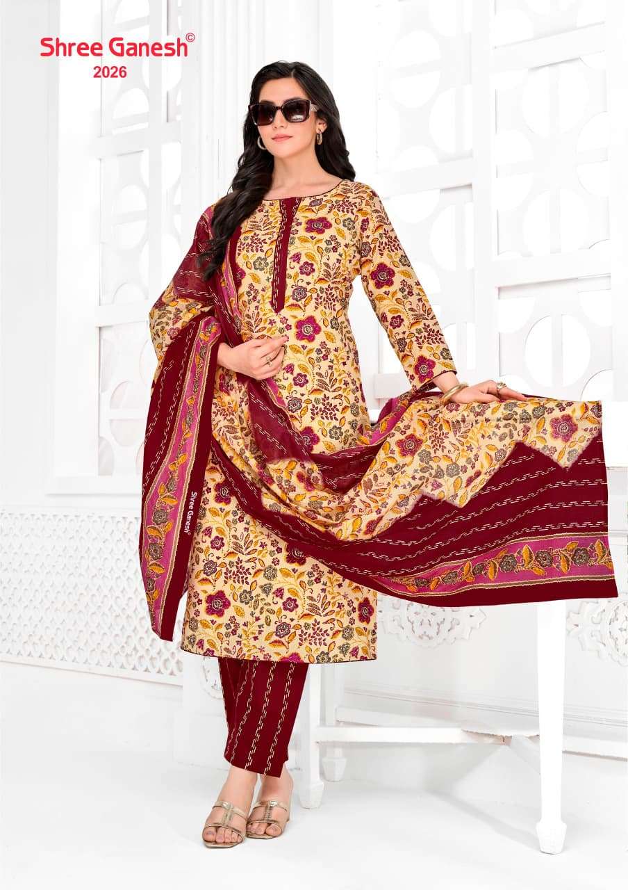 Shree Ganesh Vaani Vol 10 Pure Cotton Dress Material - Amrah Wholesale