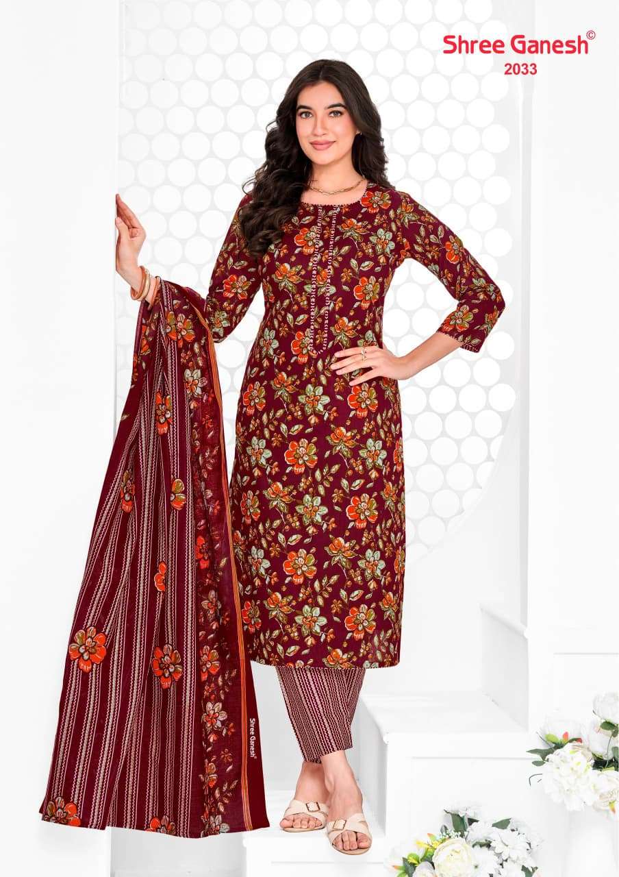 Shree Ganesh Vaani Vol 10 Pure Cotton Dress Material - Amrah Wholesale