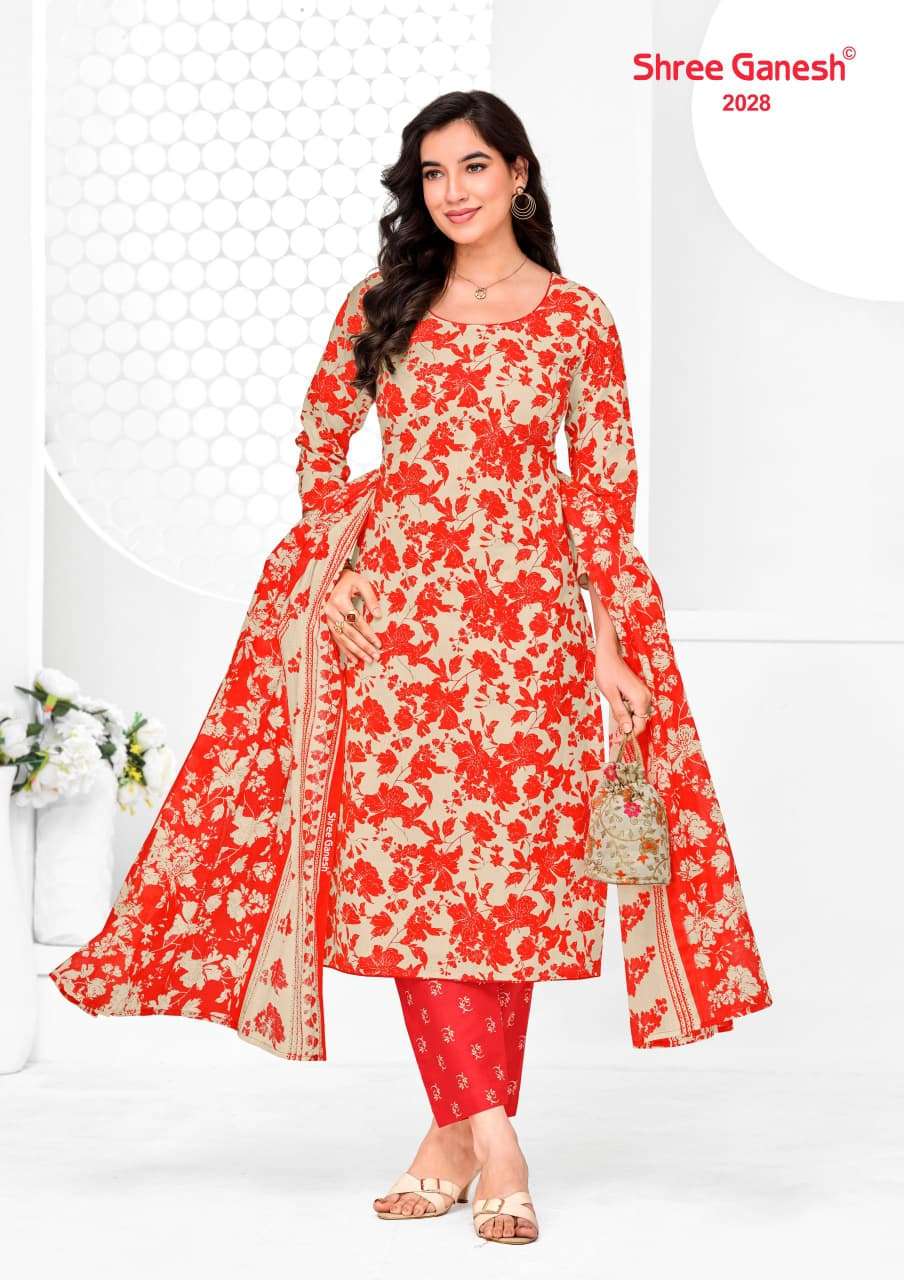 Shree Ganesh Vaani Vol 10 Pure Cotton Dress Material - Amrah Wholesale