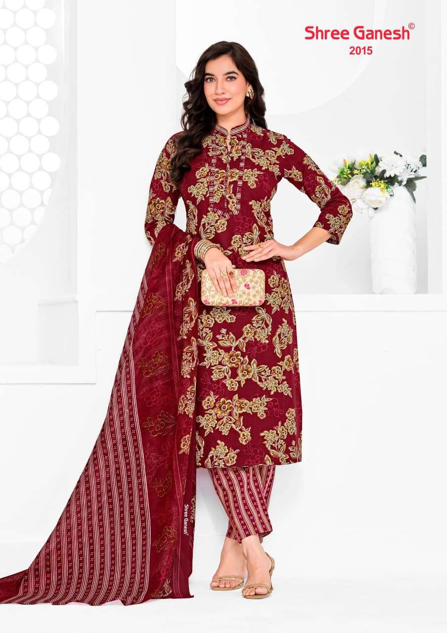 Shree Ganesh Vaani Vol 10 Pure Cotton Dress Material - Amrah Wholesale