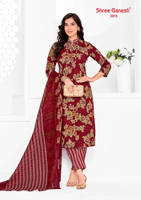 Shree Ganesh Vaani Vol 10 Pure Cotton Dress Material - Amrah Wholesale