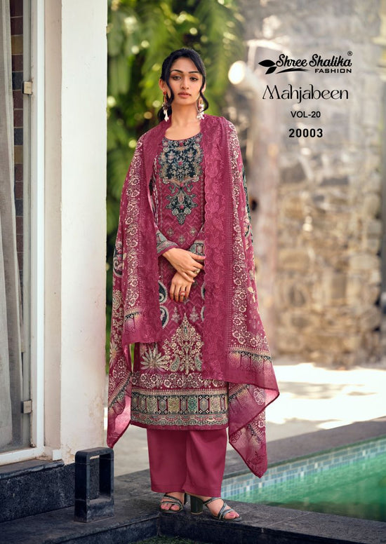 Shree Shalika Mahjabeen Vol 20 Lawn Cotton Digital Print Dress Material