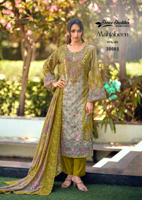 Shree Shalika Mahjabeen Vol 20 Lawn Cotton Digital Print Dress Material