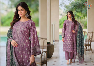Shree Fab Bin Saeed Lawn Collection Vol-28 Lawn Cotton Pakistani Suit