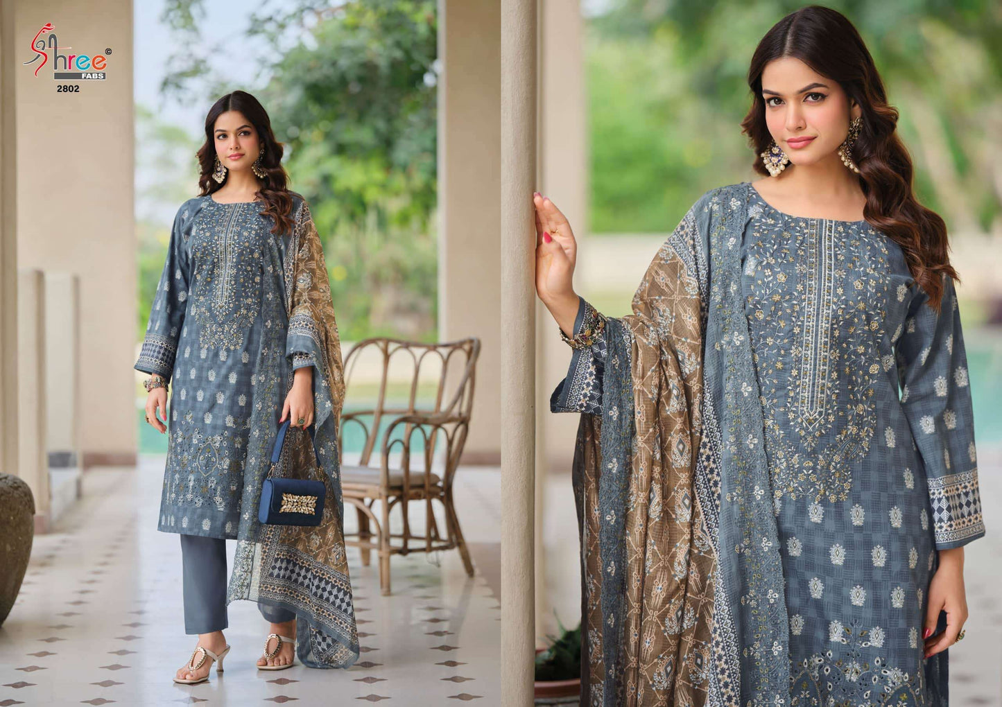 Shree Fab Bin Saeed Lawn Collection Vol-28 Lawn Cotton Pakistani Suit