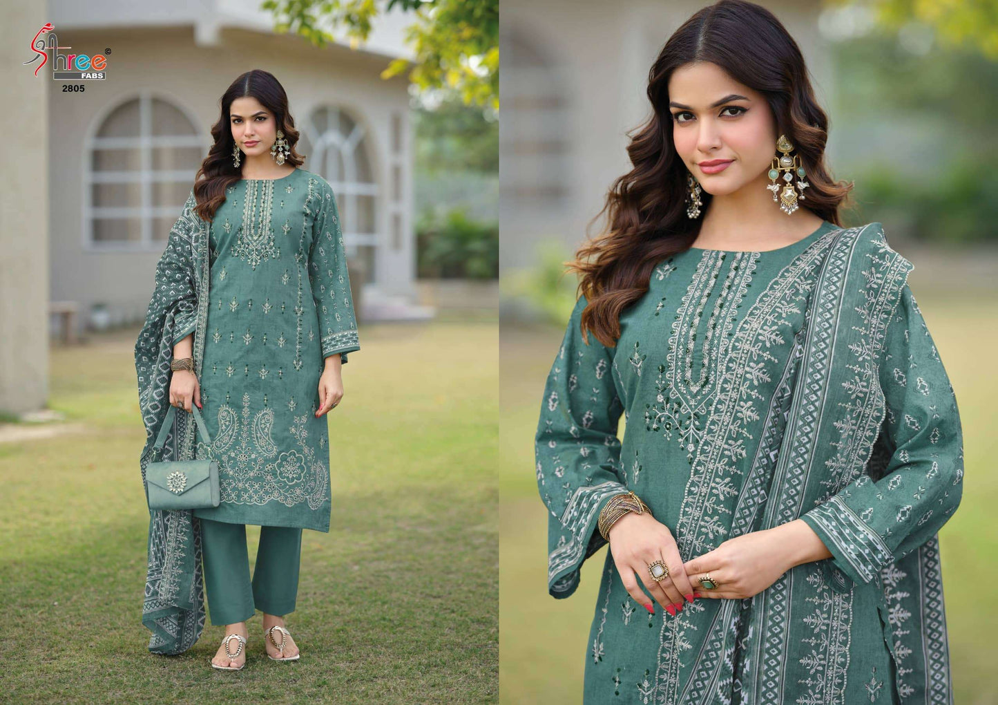 Shree Fab Bin Saeed Lawn Collection Vol-28 Lawn Cotton Pakistani Suit