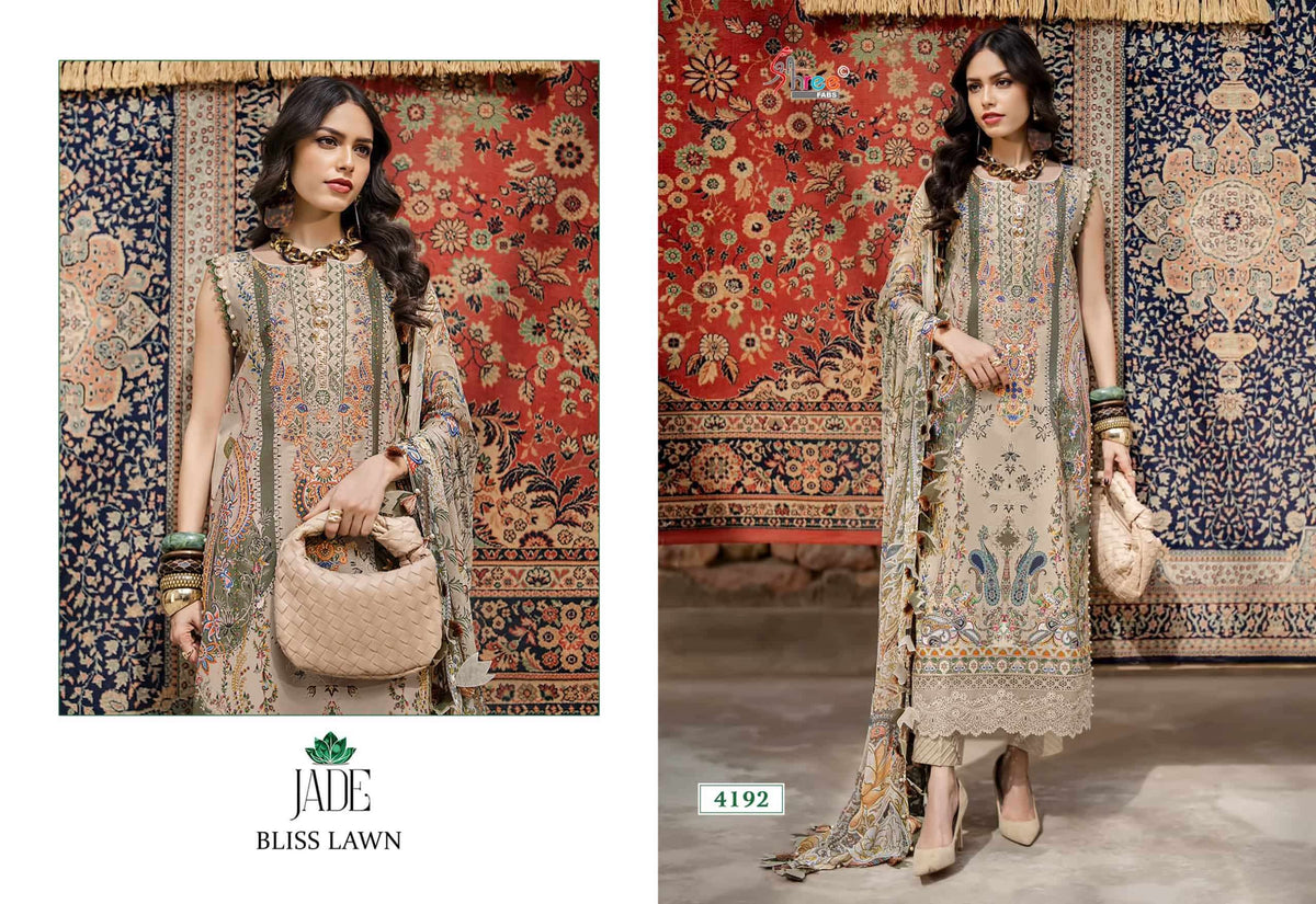 Shree Fab Jade Bliss Lawn Vol - 01 - Amrah Wholesale