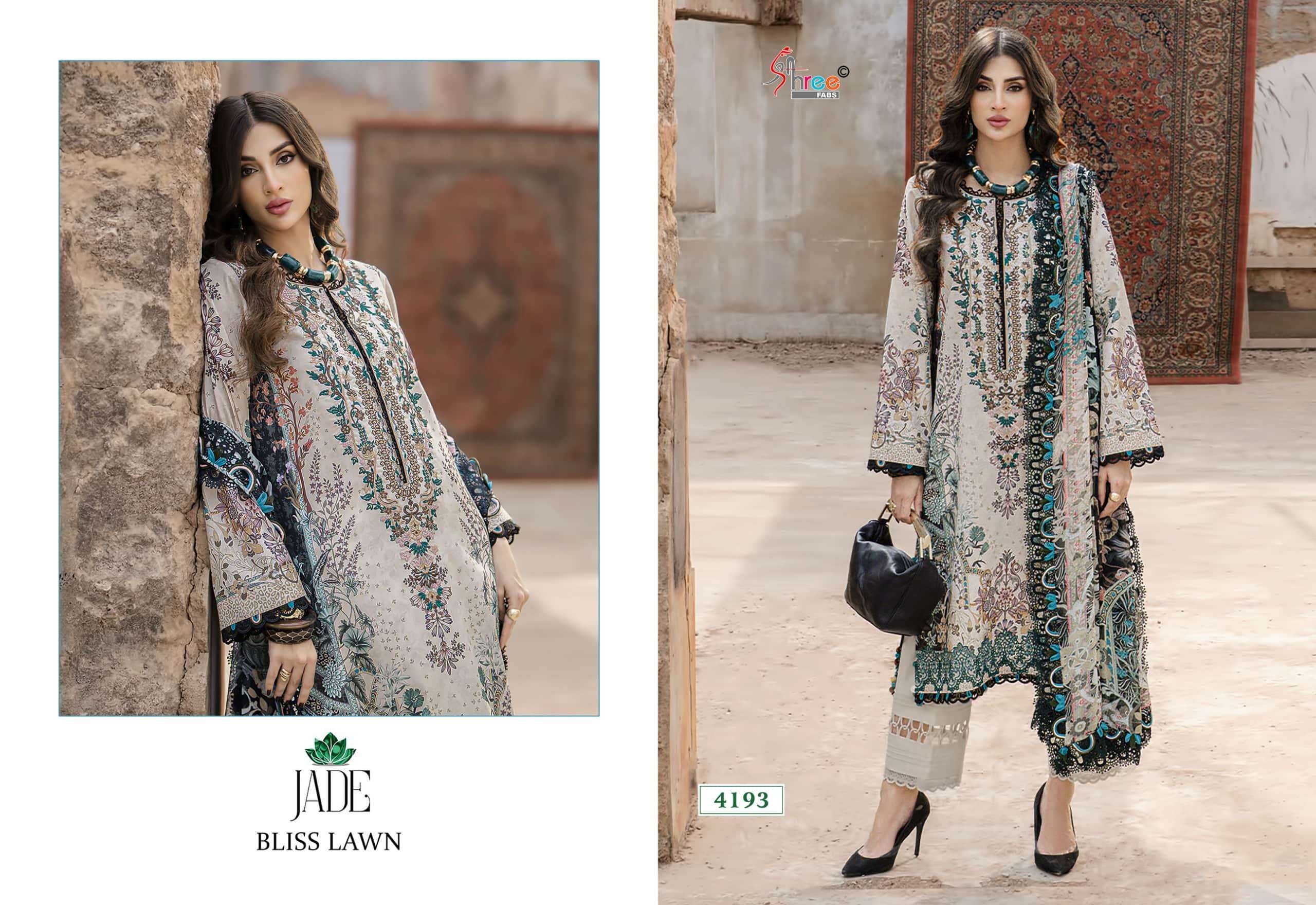 Shree Fab Jade Bliss Lawn Vol - 01 - Amrah Wholesale