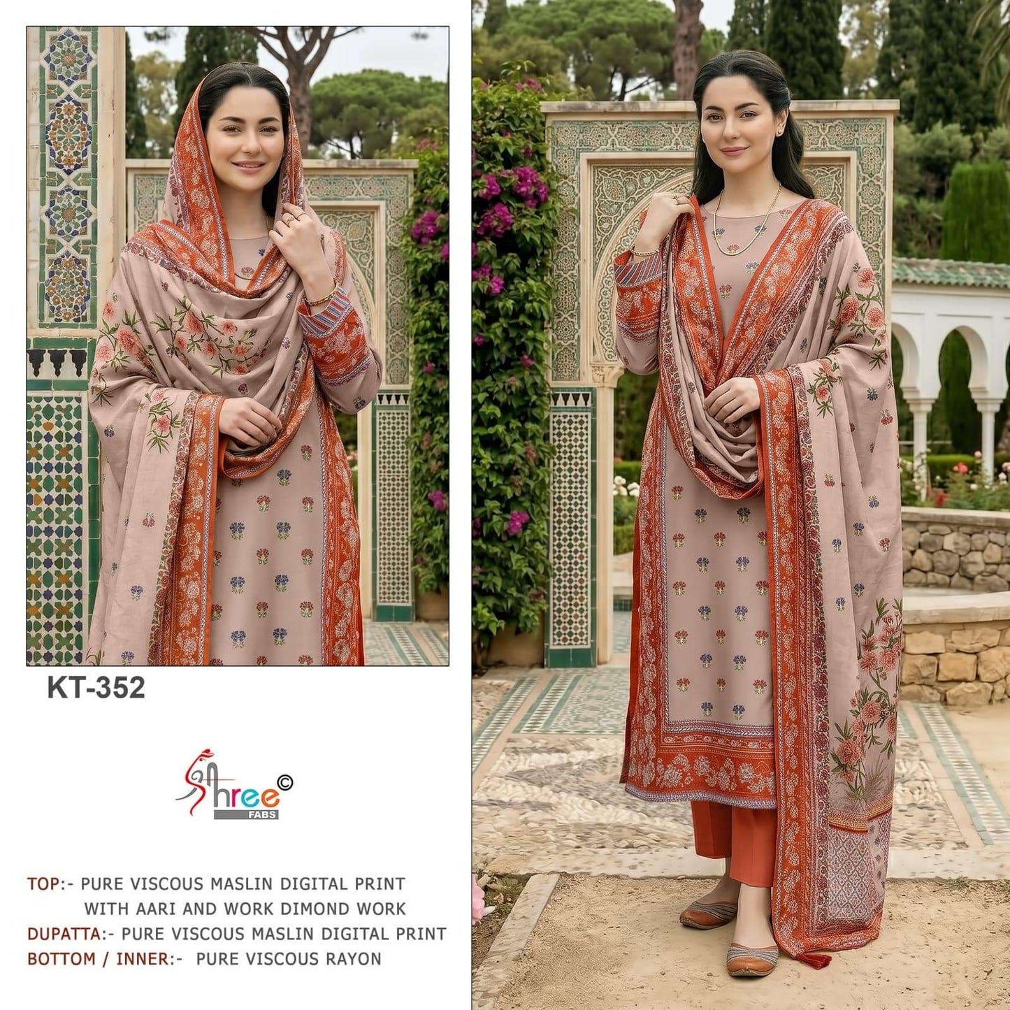 Shree Fab KT - 352 Dress Material - Amrah Wholesale