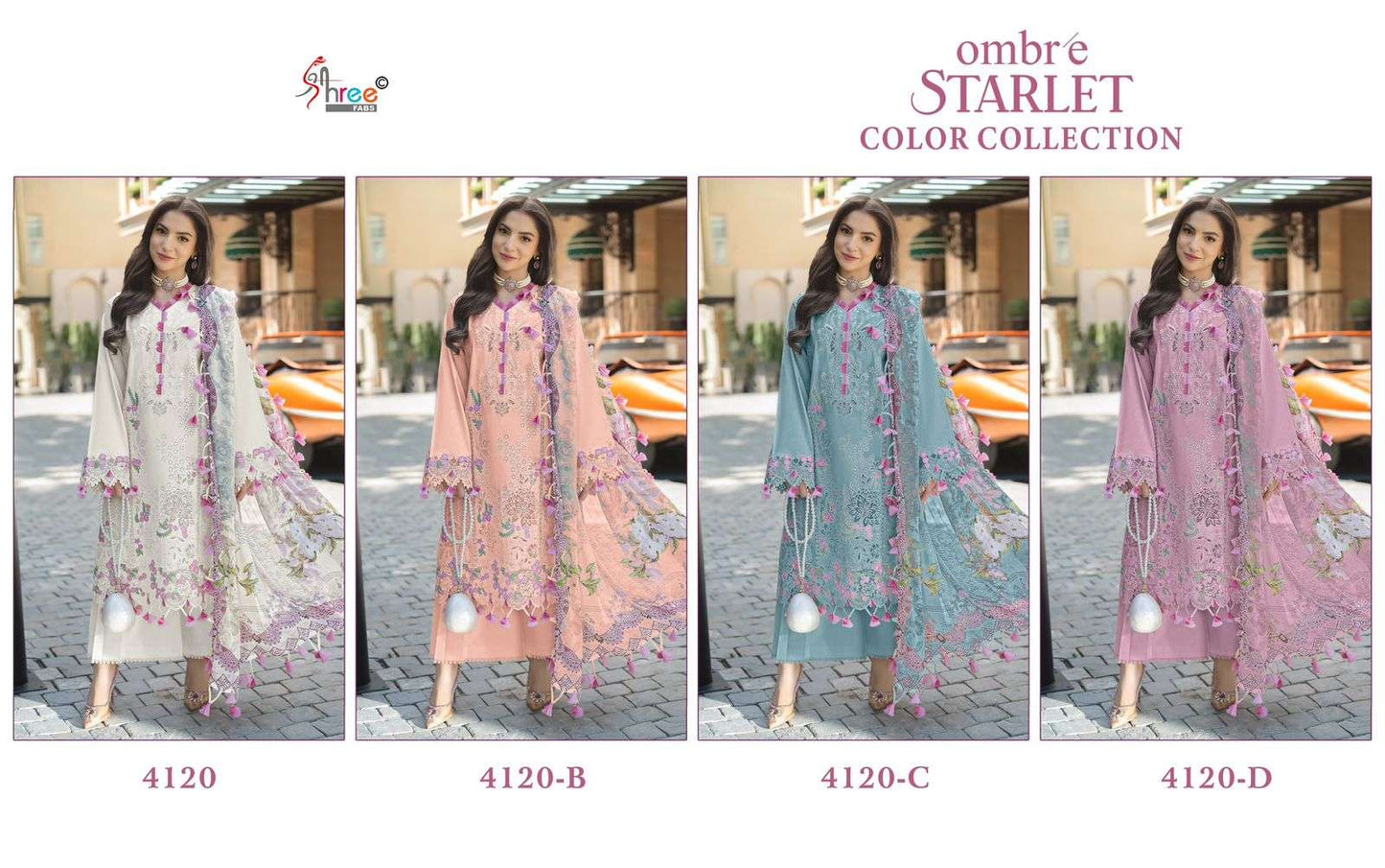Shree Fab Ombre Starlet 4120 - Amrah Wholesale