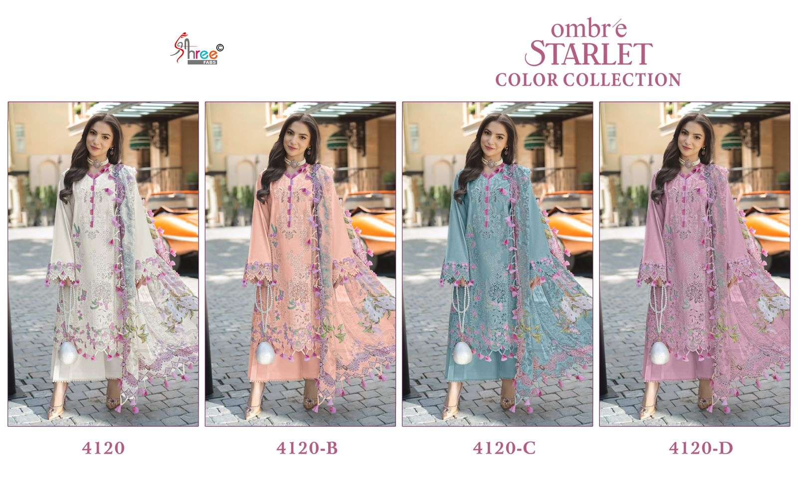 Shree Fab Ombre Starlet 4120 - Amrah Wholesale
