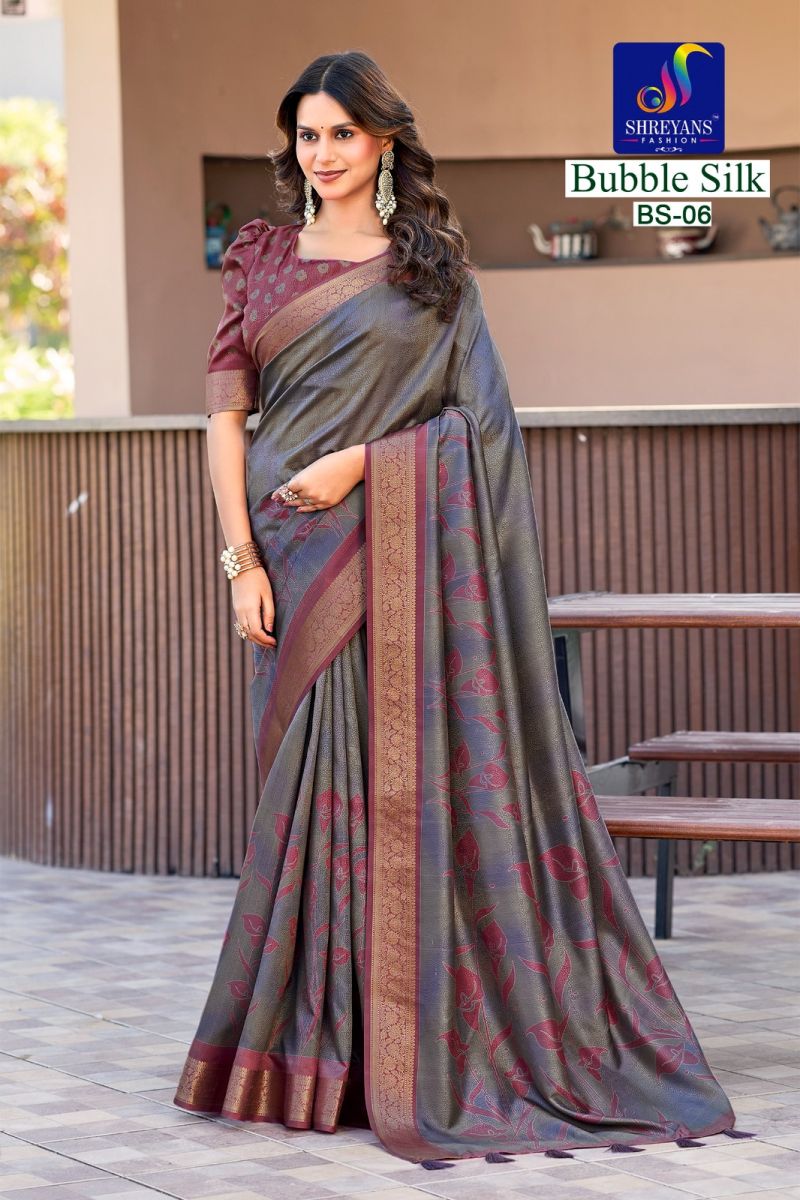 Shreyans Bubble Silk Vol 1 Soft Cotton Silk Printed Saree