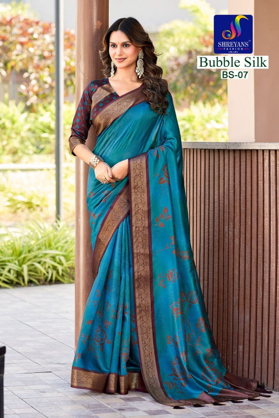 Shreyans Bubble Silk Vol 1 Soft Cotton Silk Printed Saree
