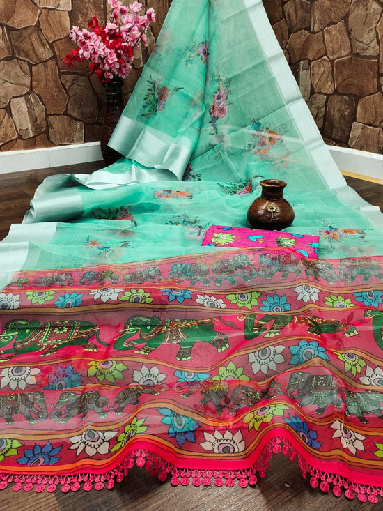 Shreyans Fashion Beauty Vol-1 Premium Organza Printed Saree