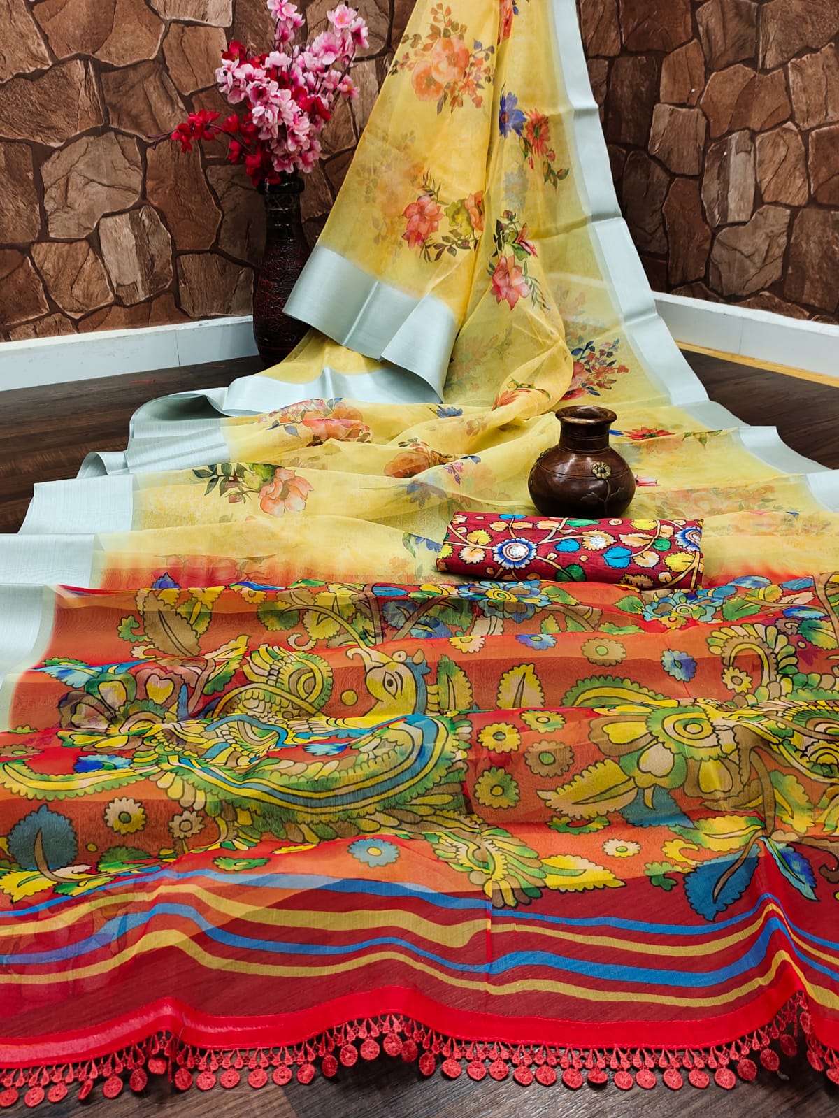 Shreyans Fashion Beauty Vol-1 Premium Organza Printed Saree