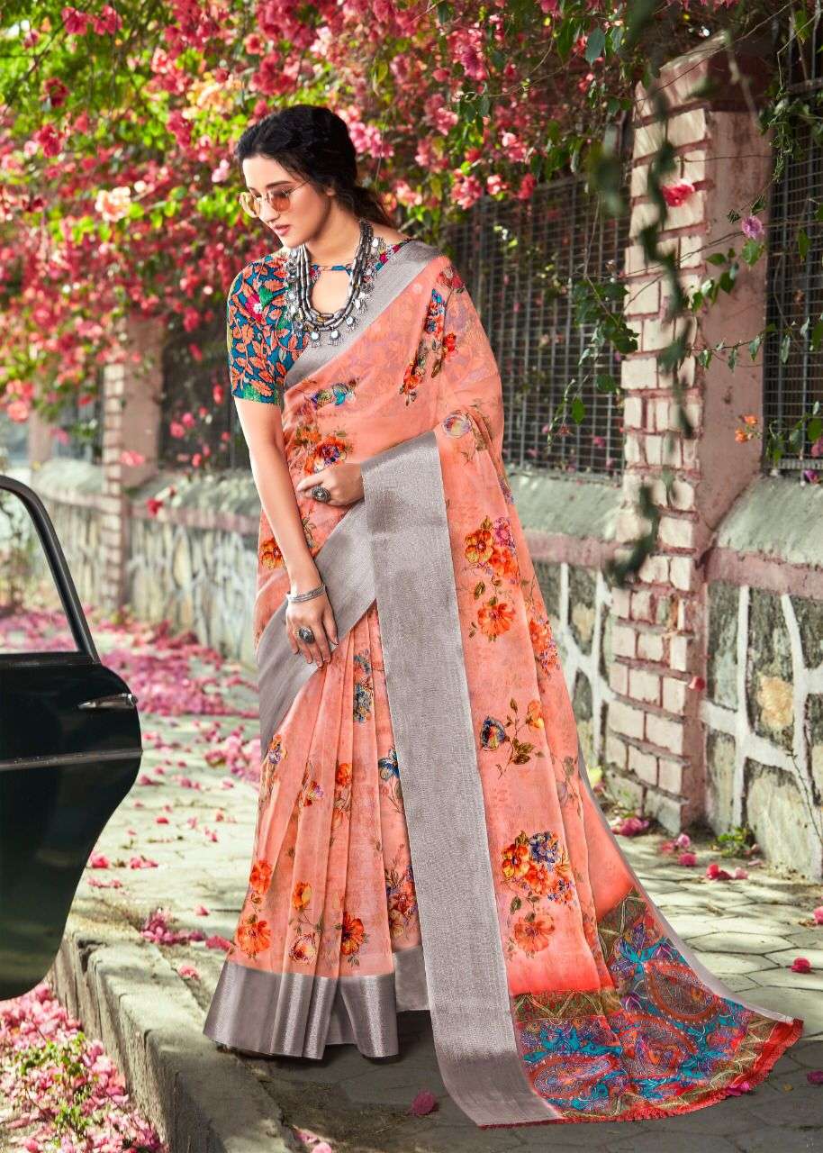 Shreyans Fashion Beauty Vol-1 Premium Organza Printed Saree