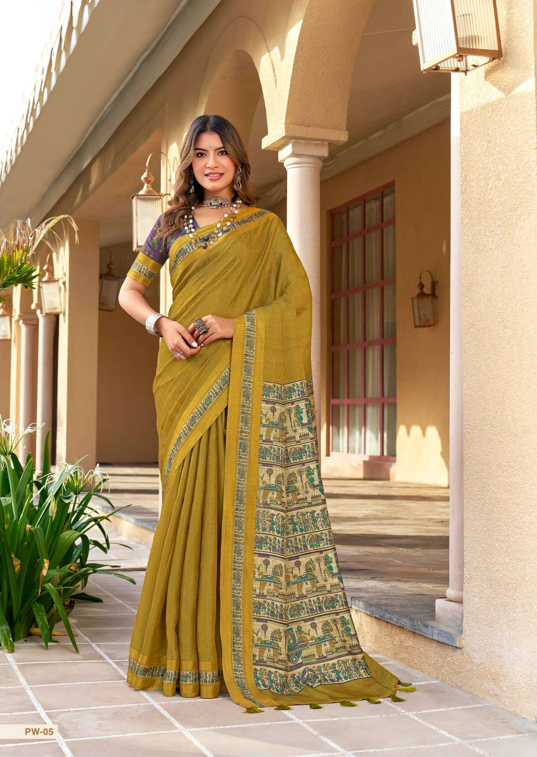SHREYANS FASHION PUPPET WEAVES Tissue Silk Zari Weaving Sarees