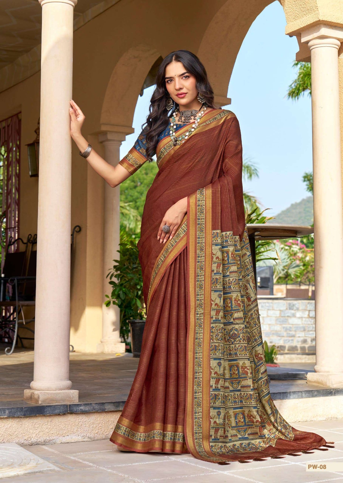 SHREYANS FASHION PUPPET WEAVES Tissue Silk Zari Weaving Sarees