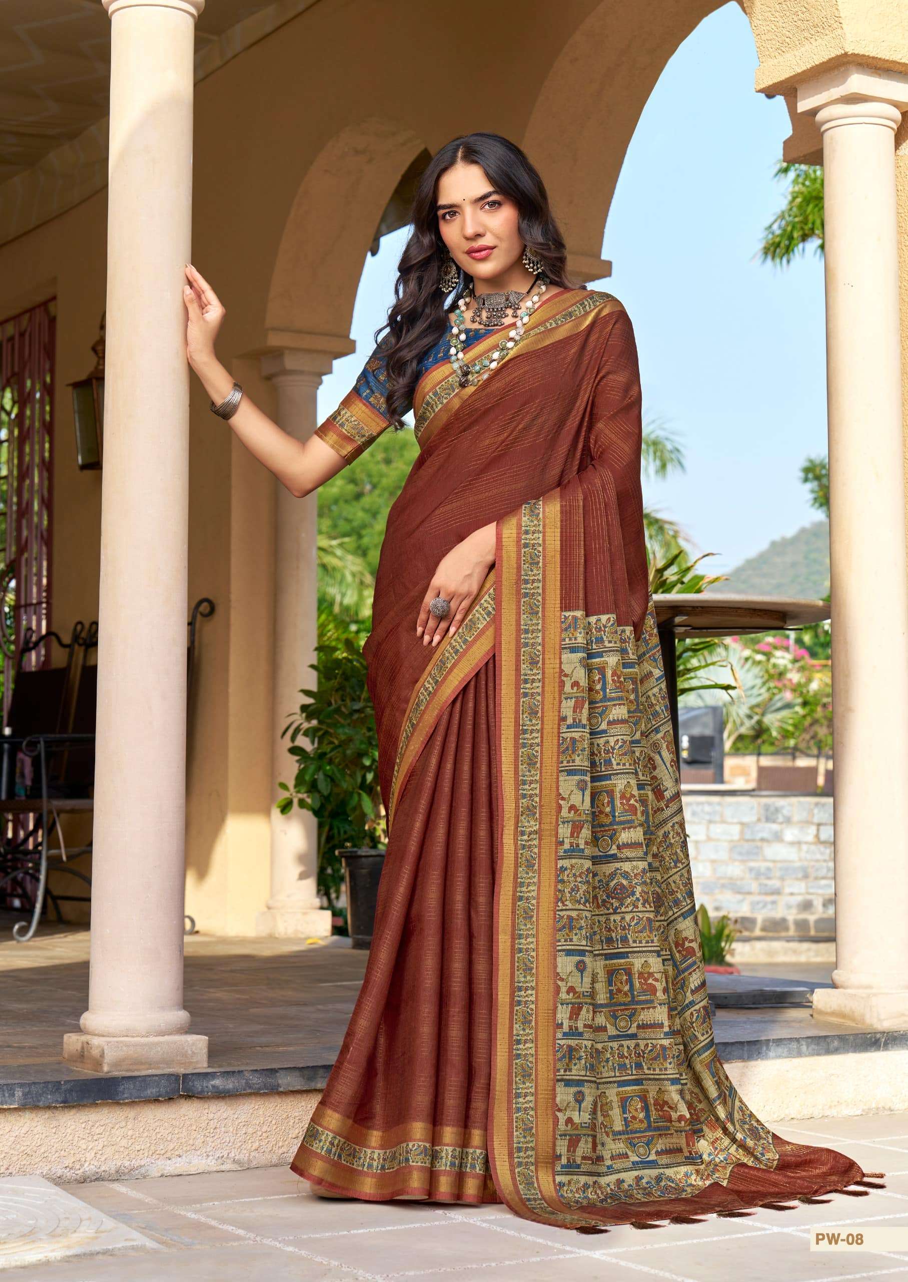 SHREYANS FASHION PUPPET WEAVES Tissue Silk Zari Weaving Sarees