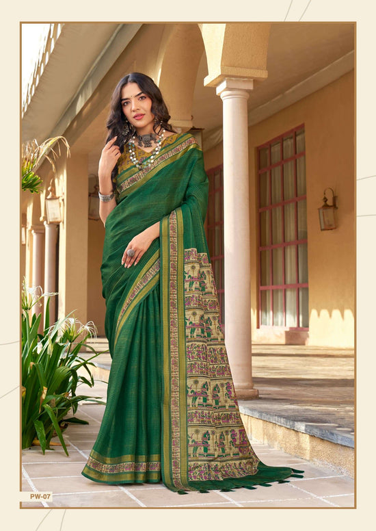 SHREYANS FASHION PUPPET WEAVES Tissue Silk Zari Weaving Sarees