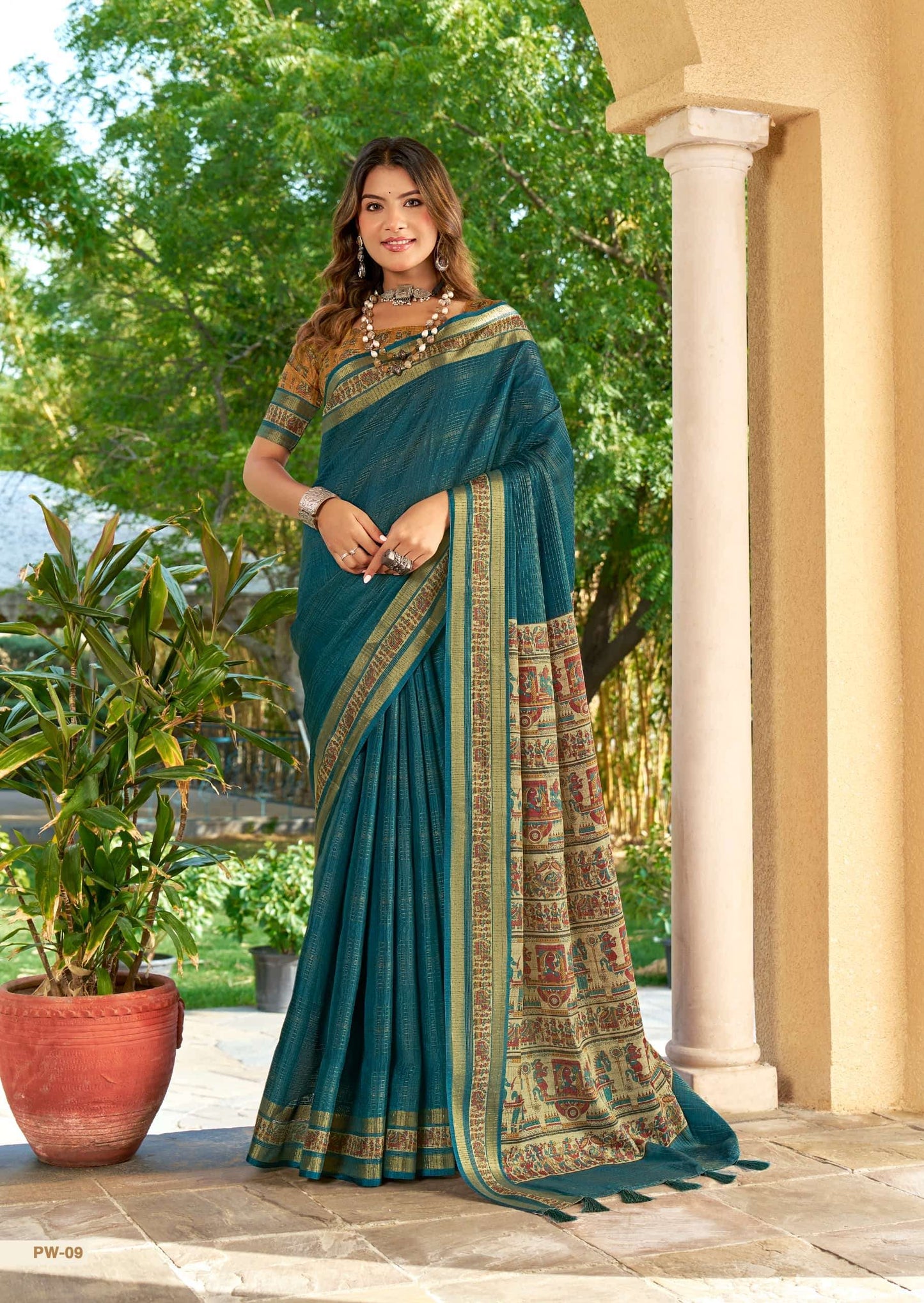 SHREYANS FASHION PUPPET WEAVES Tissue Silk Zari Weaving Sarees