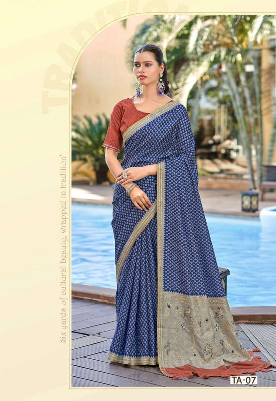 SHREYANS FASHION Thimka Art Silk Heavy Work Saree