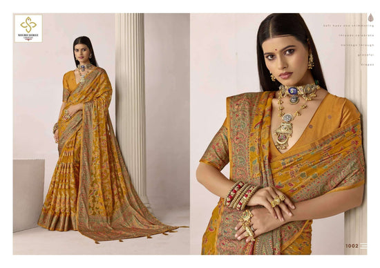 Shubh Shree Creation Meenakari 1001 To 1006 Series Saree Wholesale Catalogue - Amrah Wholesale