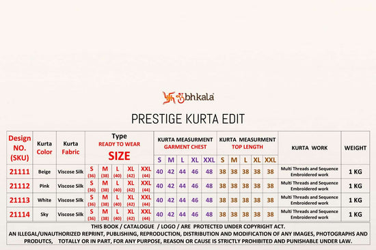 Shubhkala Prestige Kurta Edit - Amrah Wholesale