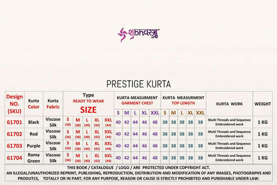 Shubhkala Prestige Kurta - Amrah Wholesale