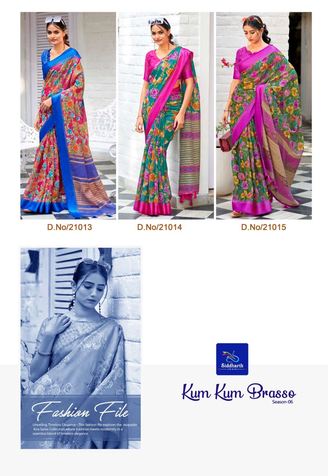 Siddhanth Silk Mills Kum Kum Brasso Silk Saree
