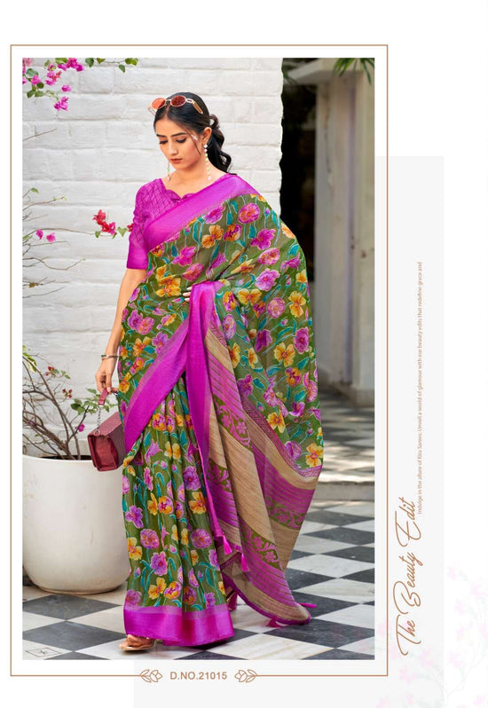 Siddhanth Silk Mills Kum Kum Brasso Silk Saree