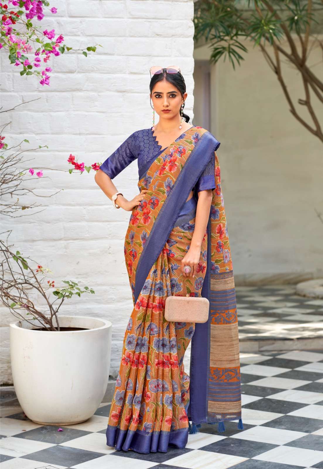 Siddhanth Silk Mills Kum Kum Brasso Silk Saree