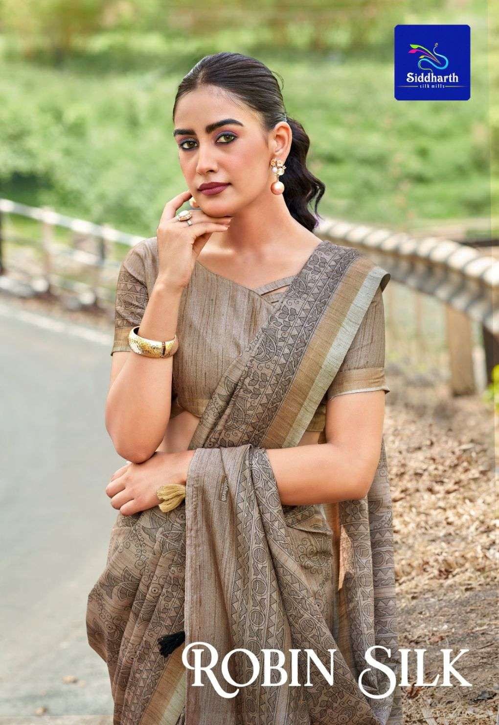 Siddhanth Silk Mills Robin Silk Cotton Printed Saree - Amrah Wholesale