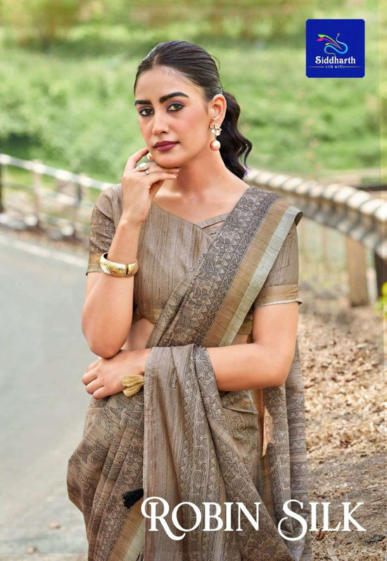 Siddhanth Silk Mills Robin Silk Cotton Printed Saree - Amrah Wholesale