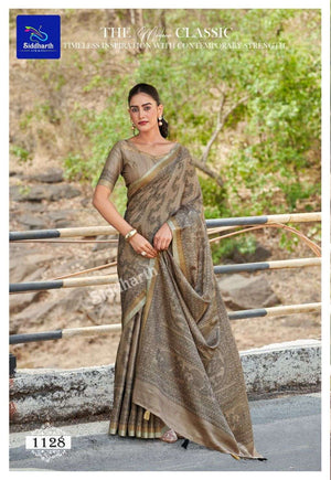 Siddhanth Silk Mills Robin Silk Cotton Printed Saree - Amrah Wholesale