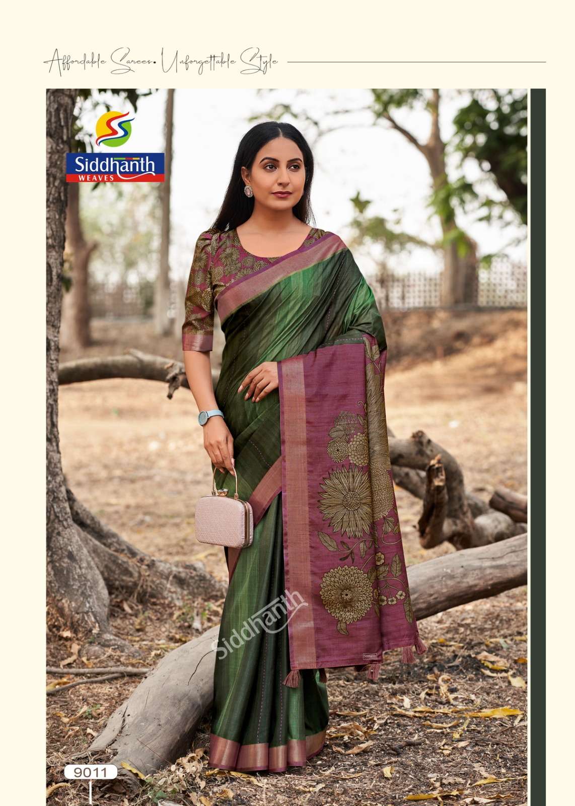 SIDDHANTH WEAVES Mau Bhagalpuri Tussar Silk Premium Sarees - Amrah Wholesale