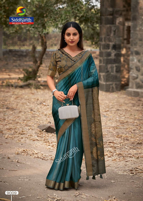 SIDDHANTH WEAVES Mau Bhagalpuri Tussar Silk Premium Sarees - Amrah Wholesale