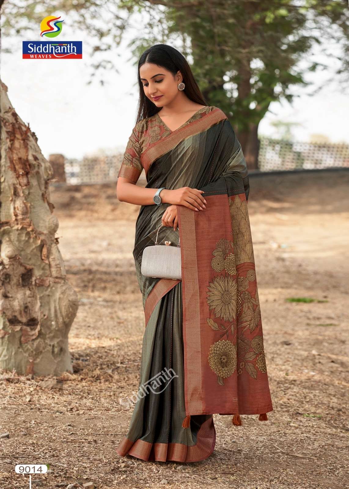 SIDDHANTH WEAVES Mau Bhagalpuri Tussar Silk Premium Sarees - Amrah Wholesale