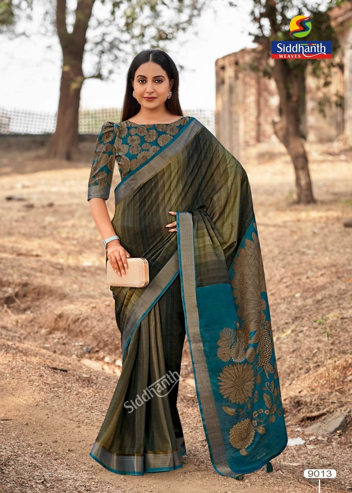 SIDDHANTH WEAVES Mau Bhagalpuri Tussar Silk Premium Sarees - Amrah Wholesale