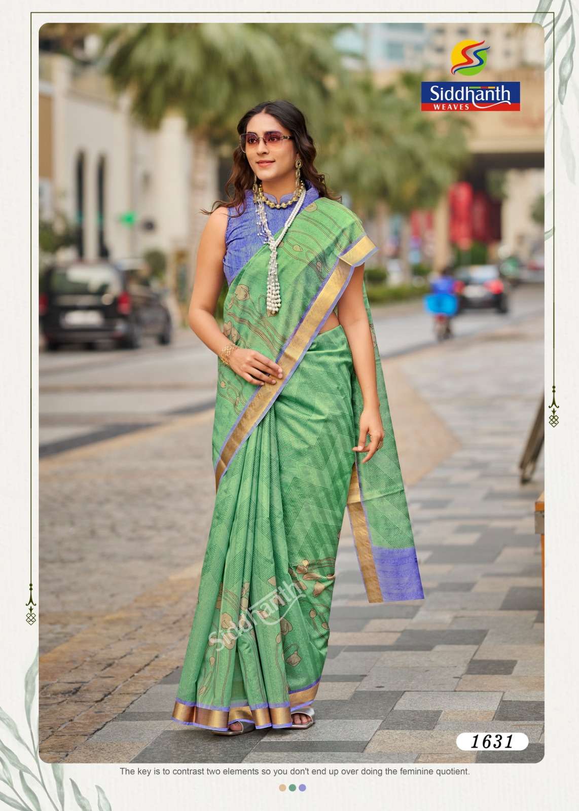 Siddhanth Weaves Pipali Printing Cotton Printed Saree - Amrah Wholesale