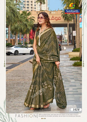 Siddhanth Weaves Pipali Printing Cotton Printed Saree - Amrah Wholesale