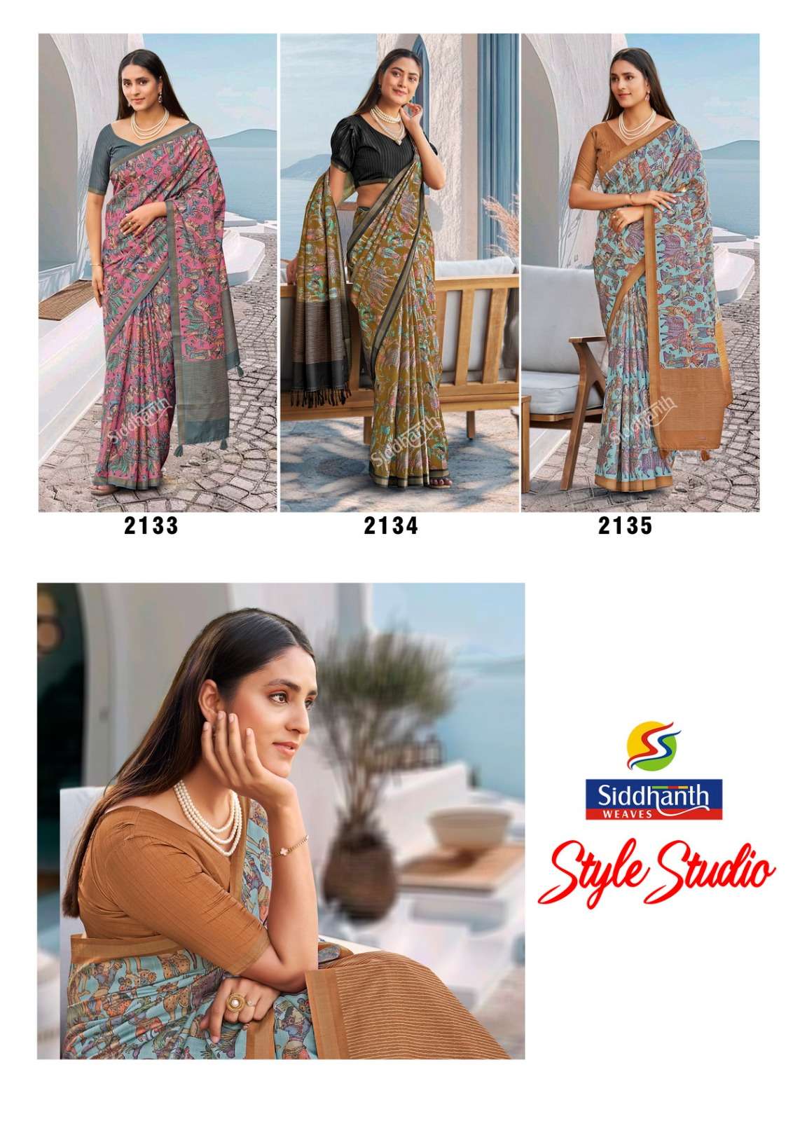 Siddhanth Weaves Style Studio Silk Printed Saree Collection