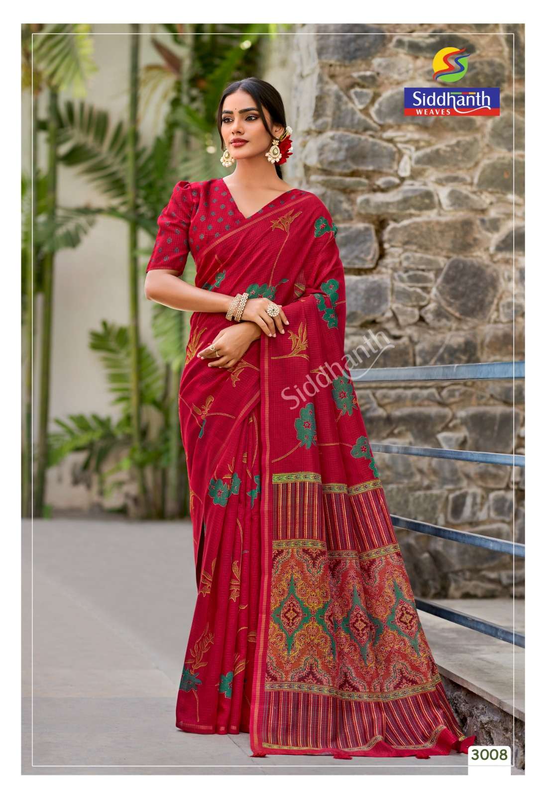Siddhanth Weaves Varanasi Cotton Saree - Amrah Wholesale
